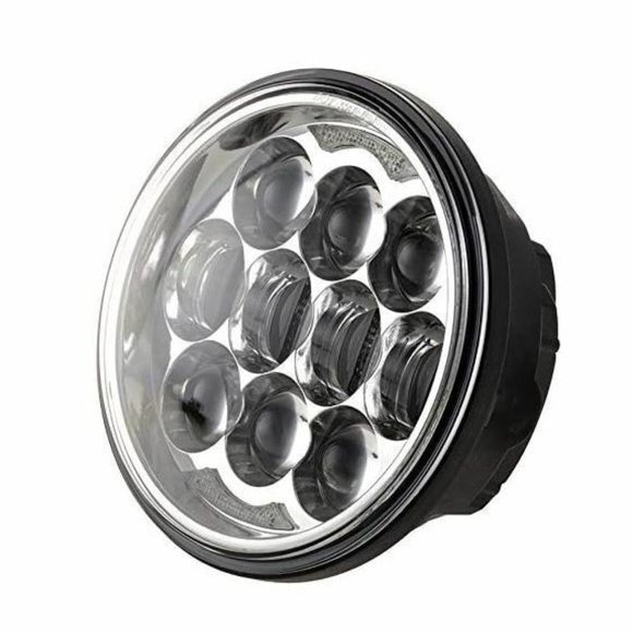 5 3/4" 80W LED Headlight HI/Low DRL Harley Sportster Iron 883 1200 Dyna - Picture 2 of 6